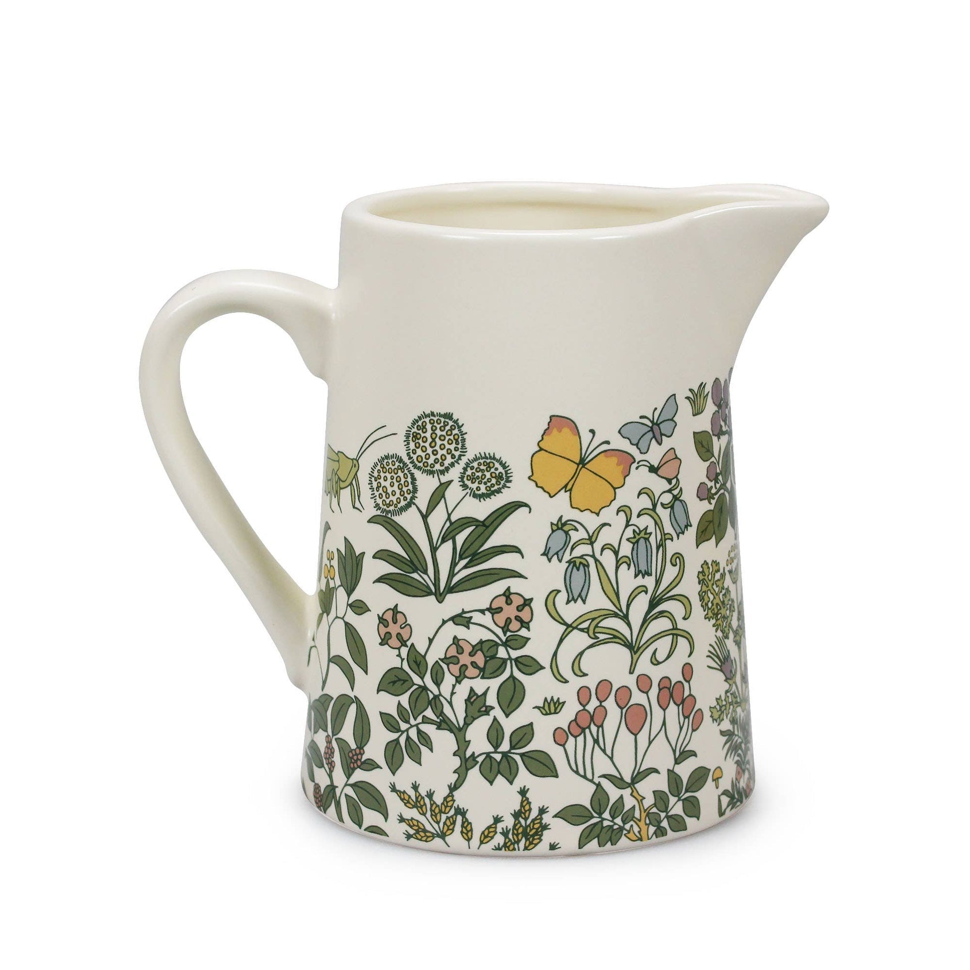 Keramikkrug Voysey Botanischer Garten Flora und Fauna