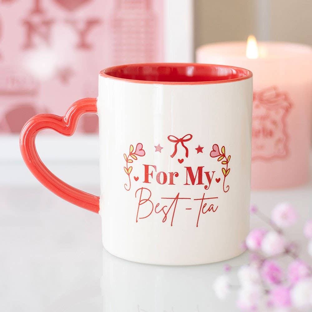 Pour ma tasse Meilleur-Thé avec anse en forme de cœur | Design e regali originali