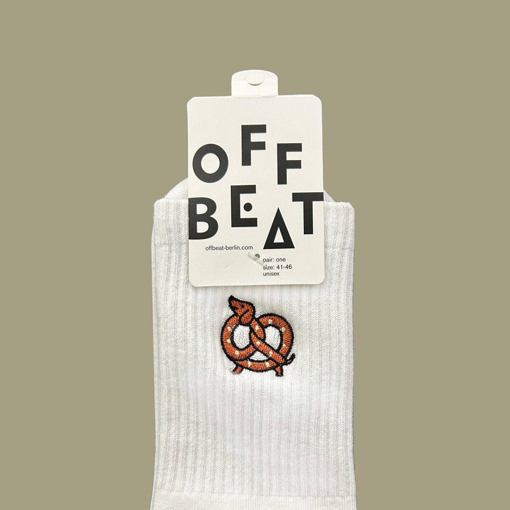 Chaussettes brodées teckel bretzel (Brezeldackel) – vue 2