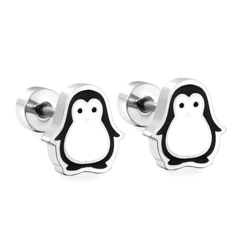 Oggetto regalo di design – boucles d oreilles pingouin guld 