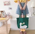 Tote Bag Canard Fleur Vert