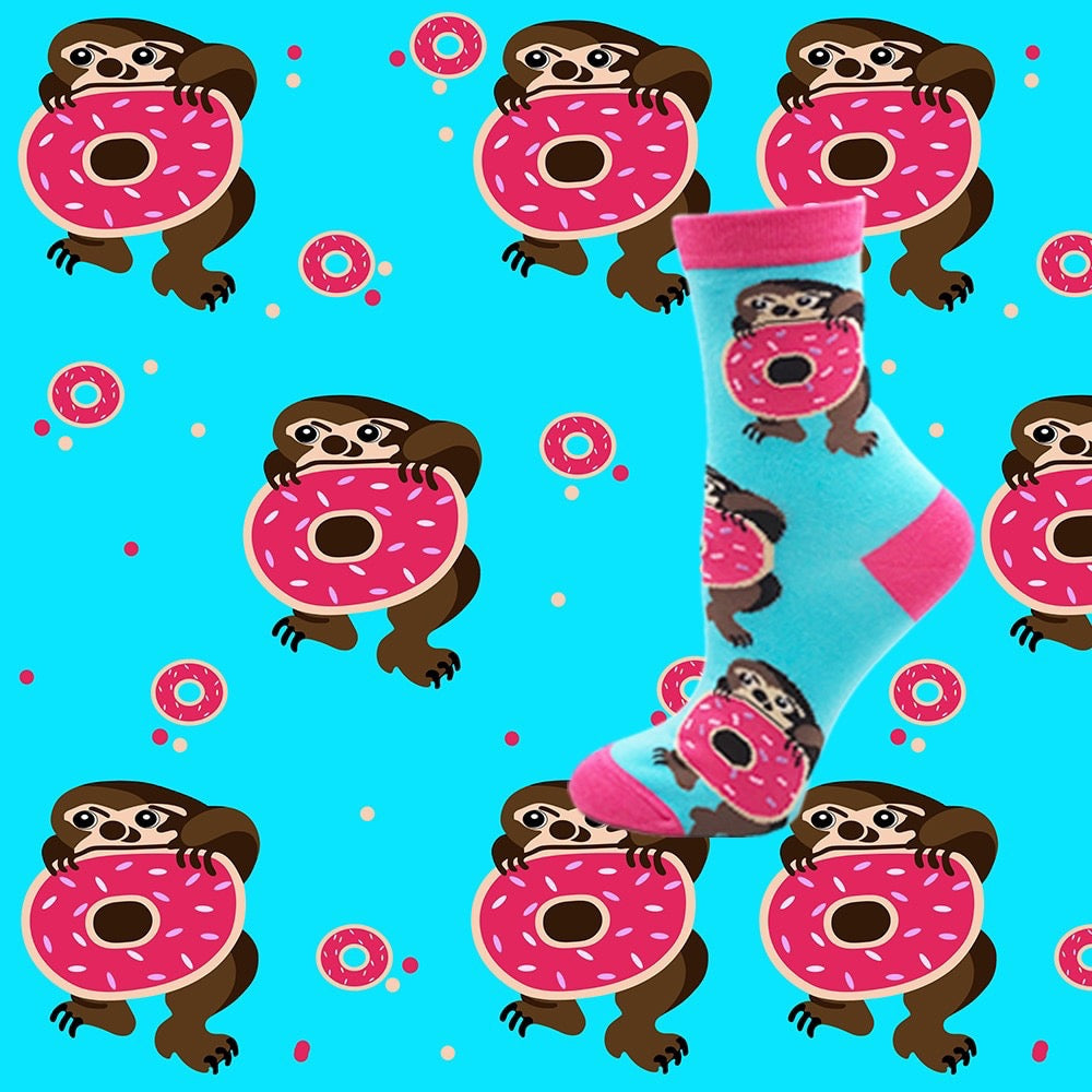 Regalo de diseño – chaussettes paresseux donuts mrcol