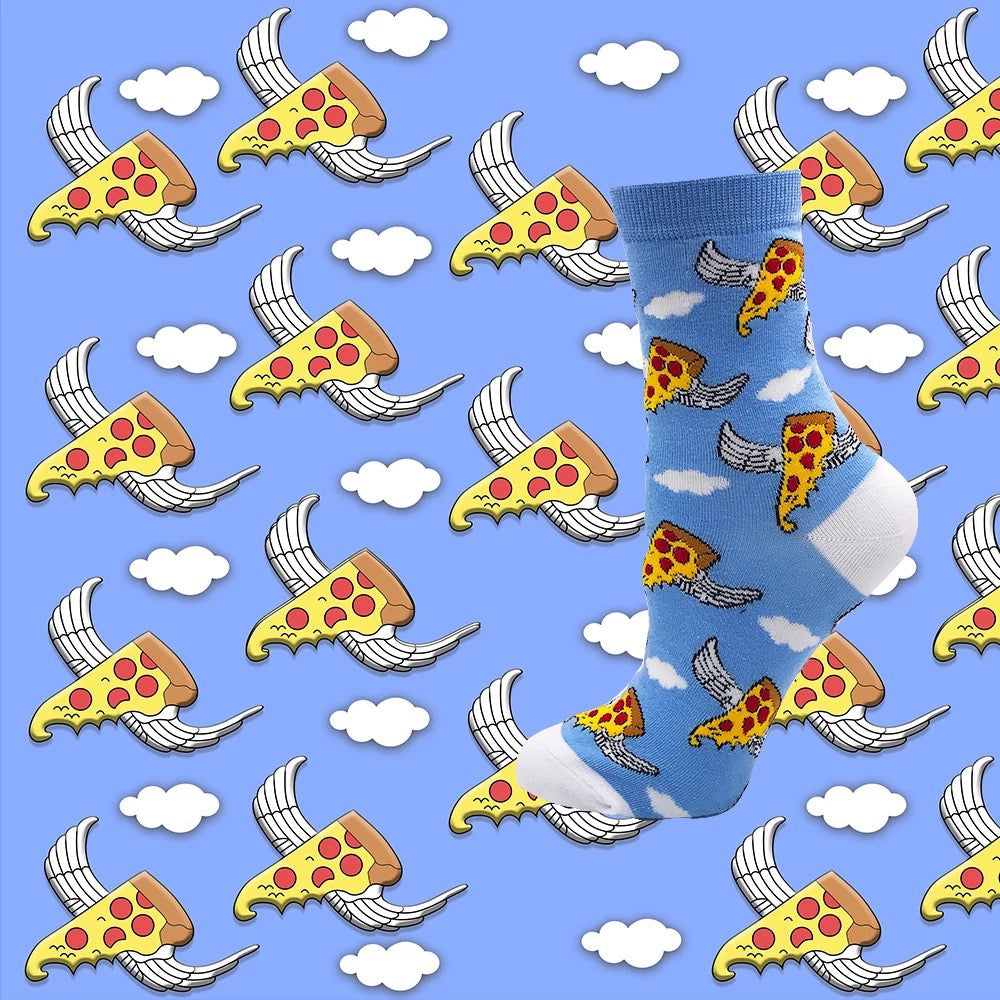 Oggetto regalo di design – chaussettes pizza volante mrcol