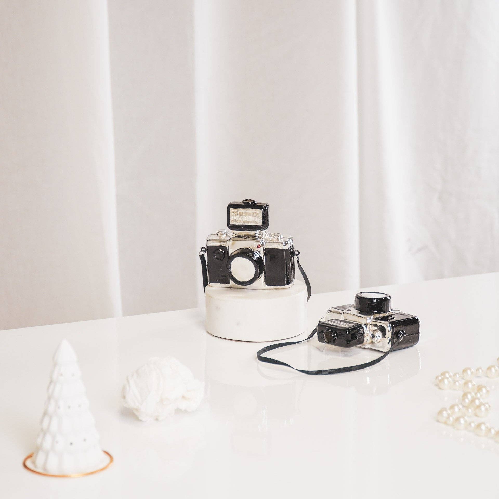 Christbaumkugel Retro-Kamera
