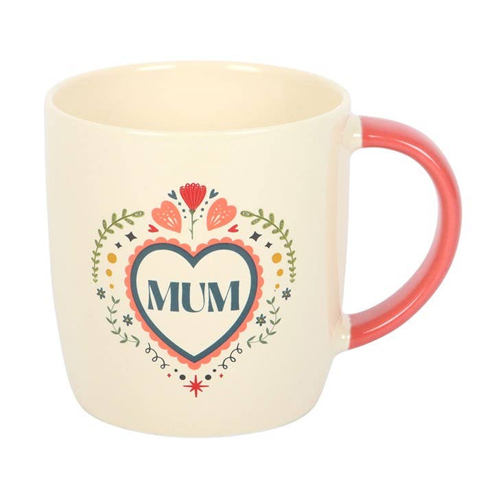 Folk-Herz-Tasse für Mama
