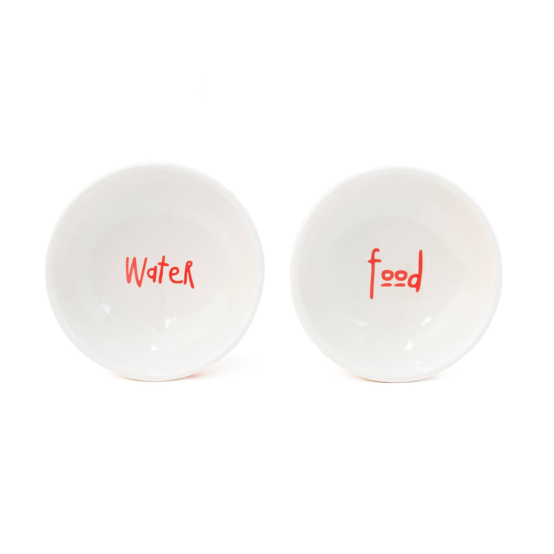 Distributeur de Nourriture pour Chat Surélevé Blanc Peint à la Main Helio Ferretti Vue 2