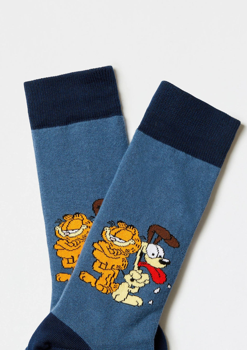 Chaussettes BeGarfield & Odie Bleu | Objetos de diseño y regalos originales