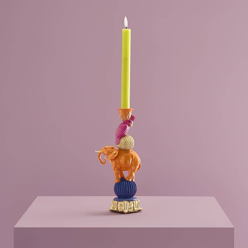 Oranger Elefantenleuchter