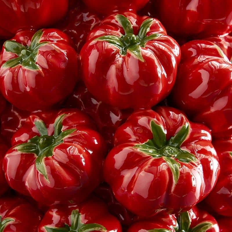Vase Tomate, Grès Rouge, 33,5 x 32 x 33 cm Fait main