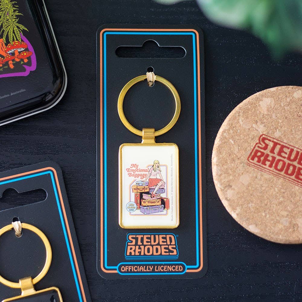 My Emotional Luggage Keychain by Steven Rhodes