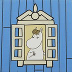 Set of 4 Moomin ceramic coasters - house