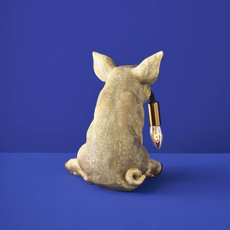Lampe de table Cochon doré