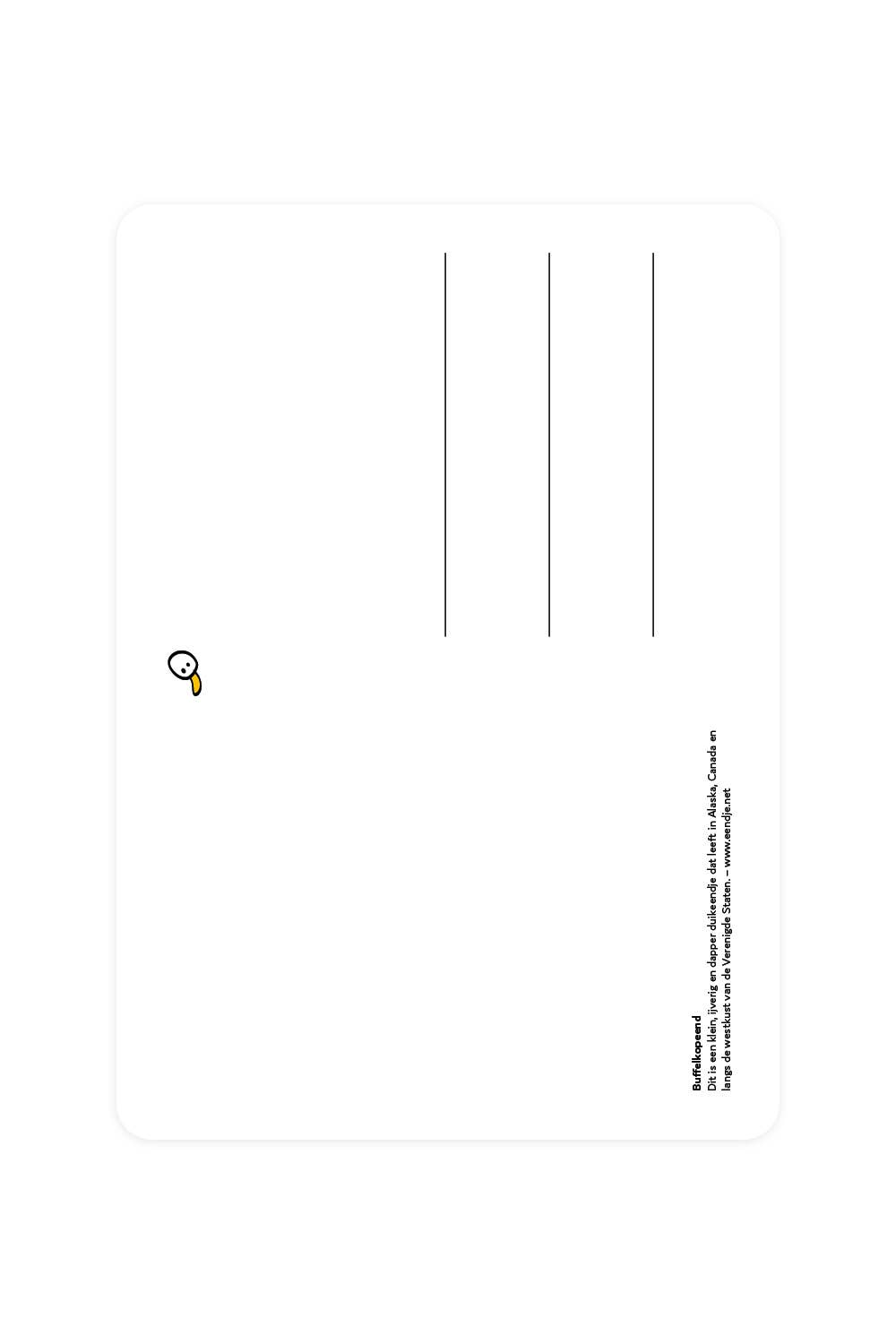 Carte postale Buffalo Duck | Objetos de diseño y regalos originales