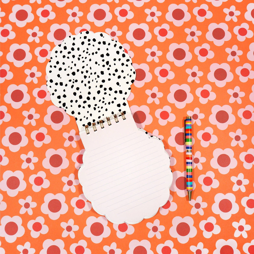 Carnet en forme d'abeille heureuse