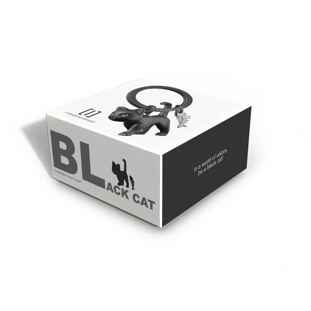 Porte-clés Chat noir Yeux phosphorescents | Oggetti di design e regali originali