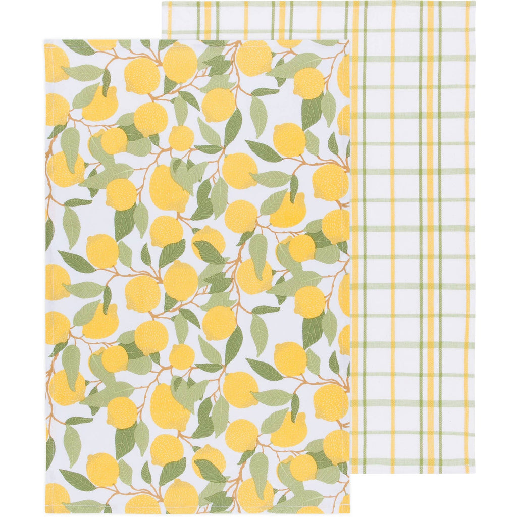 Lot de 2 torchons à vaisselle Lemons | Design e regali originali