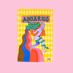 Geschirrtuch mit Wassermann-Sternzeichen