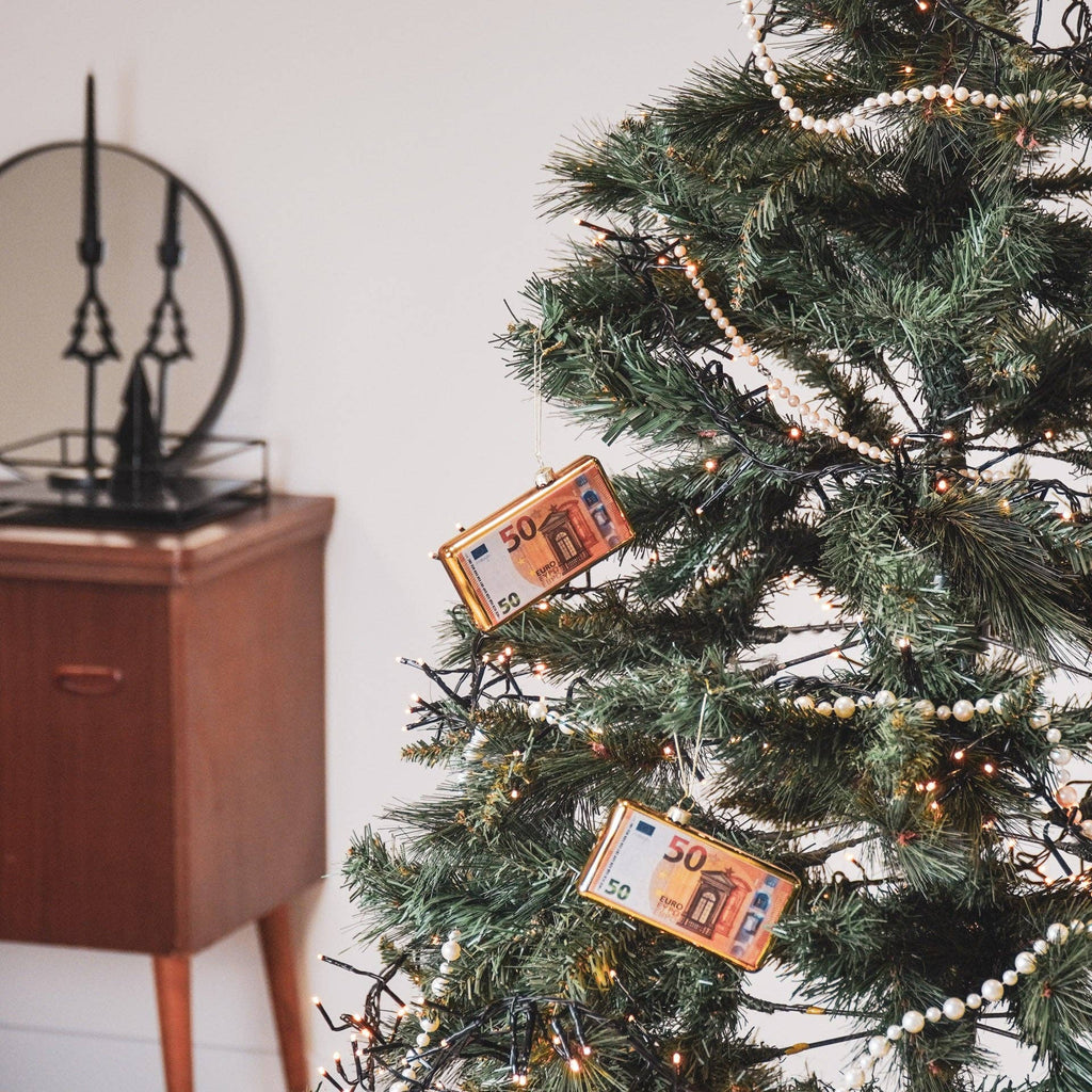 Boule de Noël Billet de 50 euros | Objetos de diseño y regalos originales