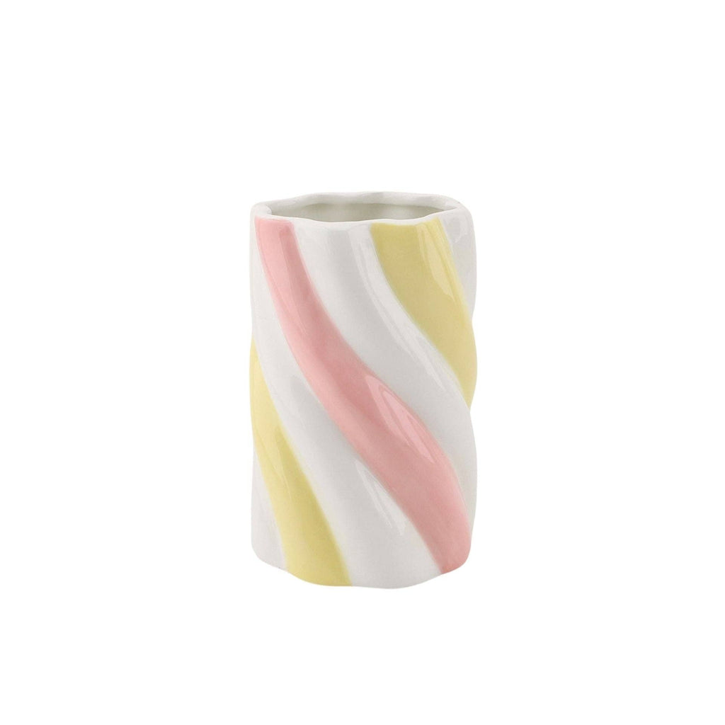 Vase - Guimauve - Jaune/Rose/Blanc - 10x10x15cm | Design-lahjat ja sisustustuotteet