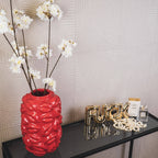 Vase – Küsse – Keramik – Rot – 17 x 17 x 27 cm
