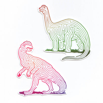 Sticker Dinosaure Labyrinthe