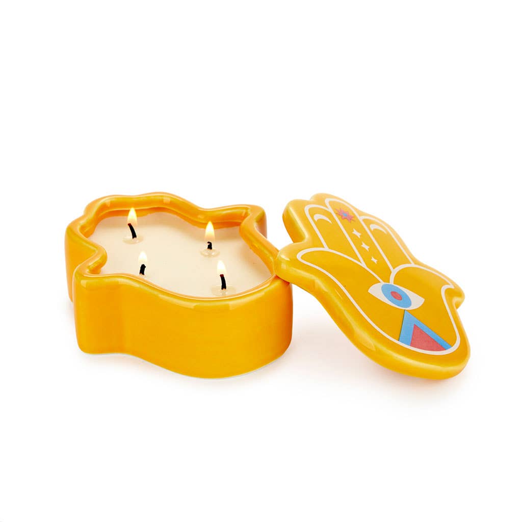Bougie Lucky Handbjaune