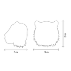 Décoration Murale Peluche Albert le Tigre Blanc - Wild & Soft