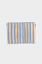 Housse d'ordinateur Ava Rayures Orange et Bleu