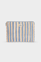 Housse d'ordinateur Ava Rayures Orange et Bleu