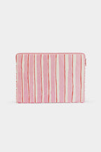 Housse d'ordinateur Ava Rayures Rouge et Rose