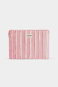 Housse d'ordinateur Ava Rayures Rouge et Rose