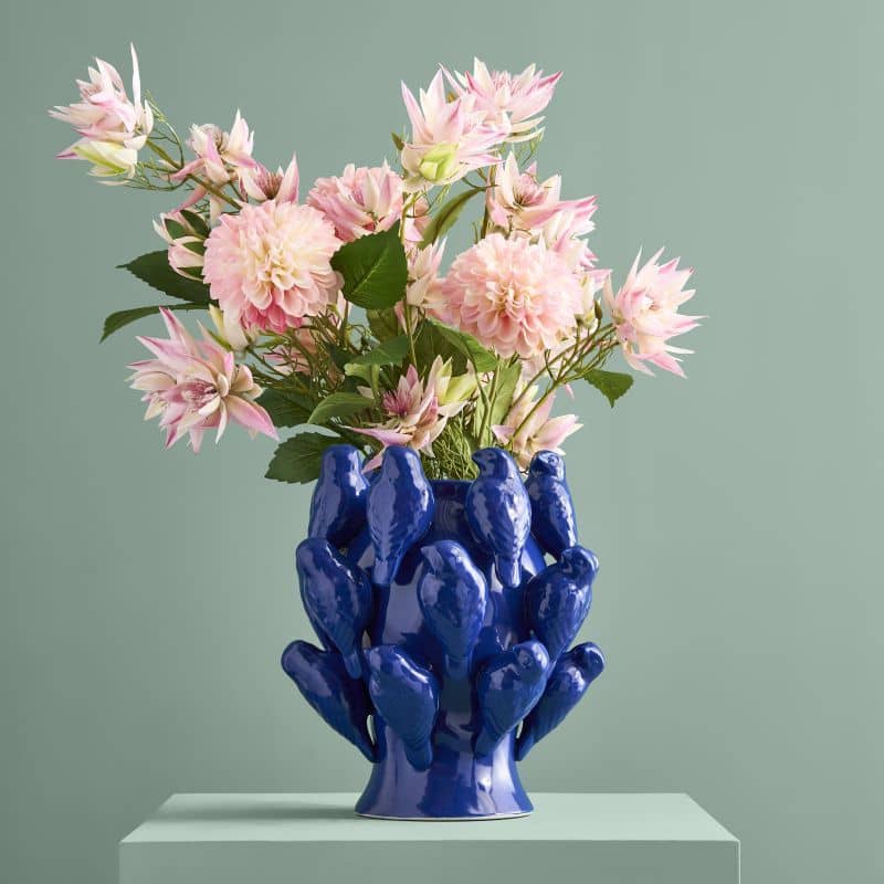 Vase M. Oisillon kobaltblau