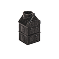 Bougeoir - Maison - Céramique - Noir - 6x5,5x11cm | Designproducten en originele cadeaus