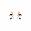 Halloween Flamingo Ohrringe - Hexe