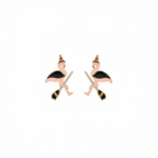 Halloween Flamingo Ohrringe - Hexe
