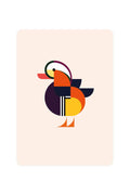 Carte postale avec canard mandarin | Designproducten en originele cadeaus