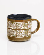 Oggetto regalo di design – Mug Sculptée à la Main Maya Script (430 ml) – produit scientifique Cognitive Surplus EU, vue 1