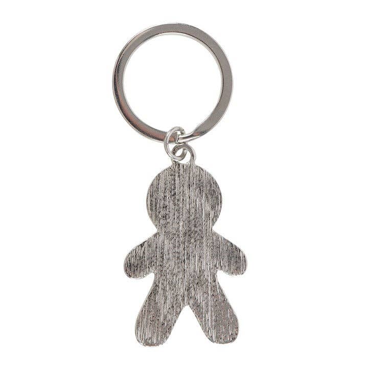 Gothic Christmas Gingerbread Man Keychain