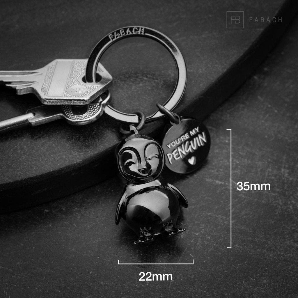 Oggetto regalo di design – porte cles pingouin tu es mon pingouin fabach 