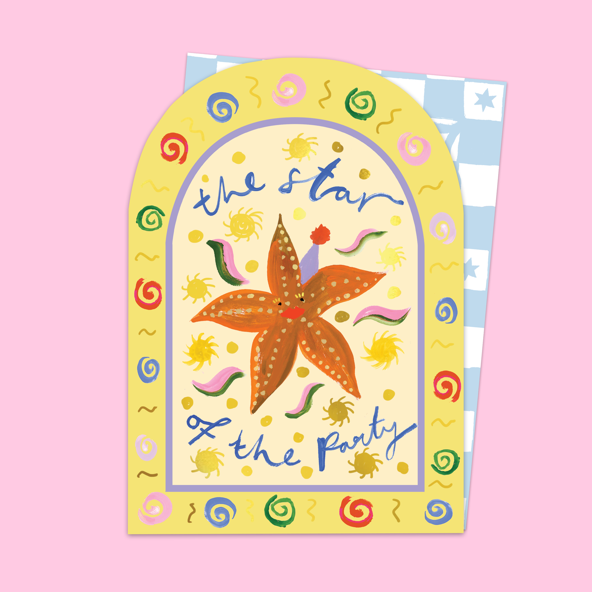 Étoile de la fête Carte arquée