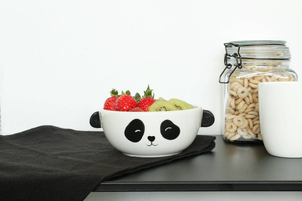 Bol à céréales panda en céramique | Design-lahjat ja sisustustuotteet