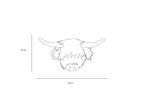 Nicolas the Highland Cow : décoration murale - Wild & Soft