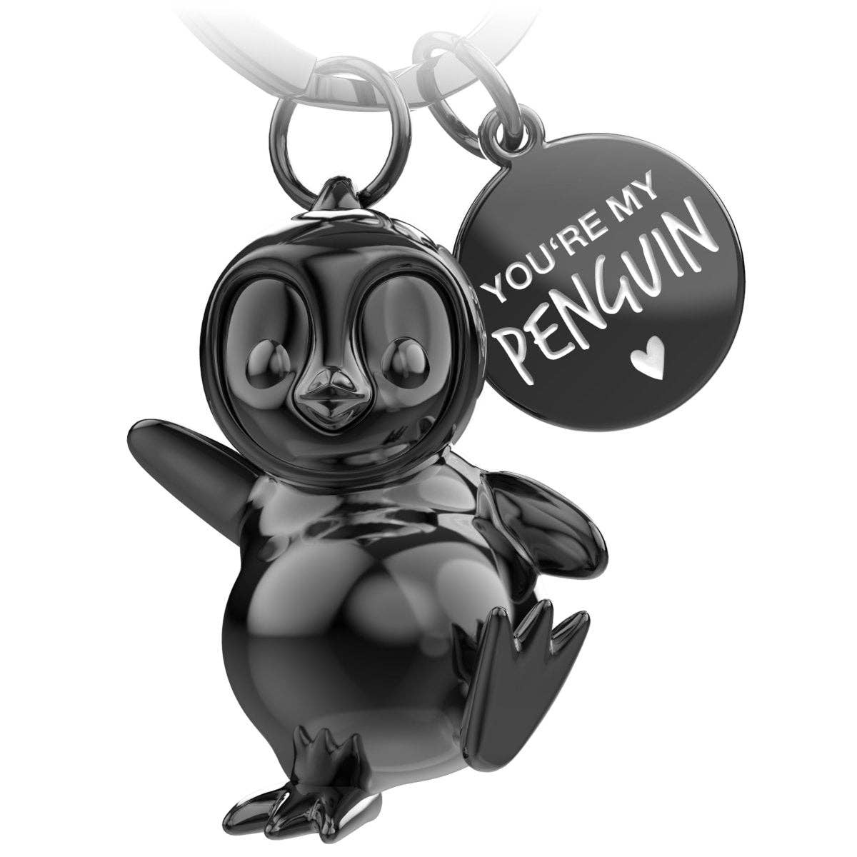 Penguin Keychain "You're My Penguin" "Breezy"