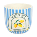 Pot “La Dolce Vita” Rayures Bleues