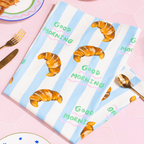 Croissant Tea Towel "Good Morning"