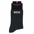 Chaussettes à Paillettes Wesh Noir