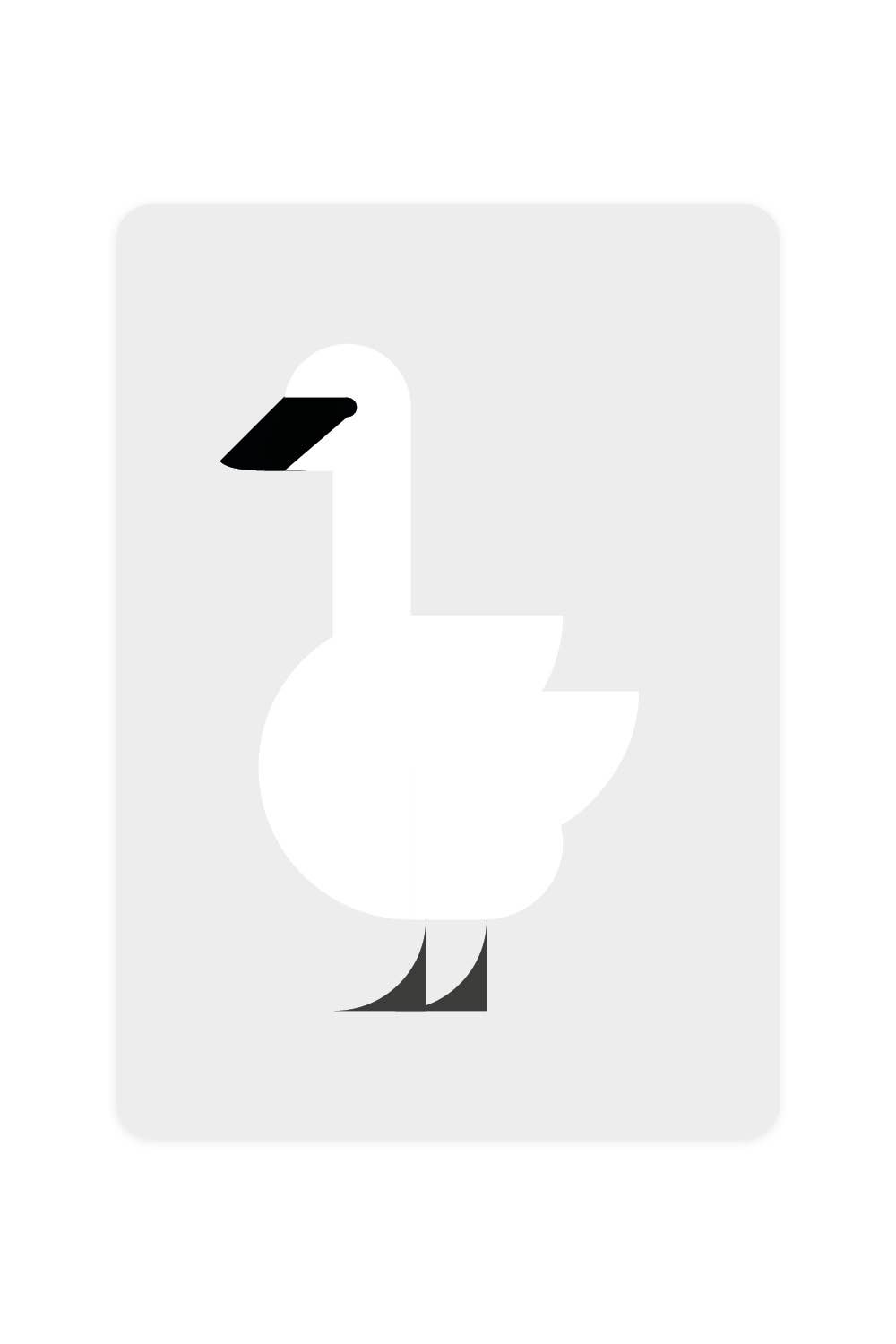 Carte postale avec cygne trompette | Oggetti di design e regali originali