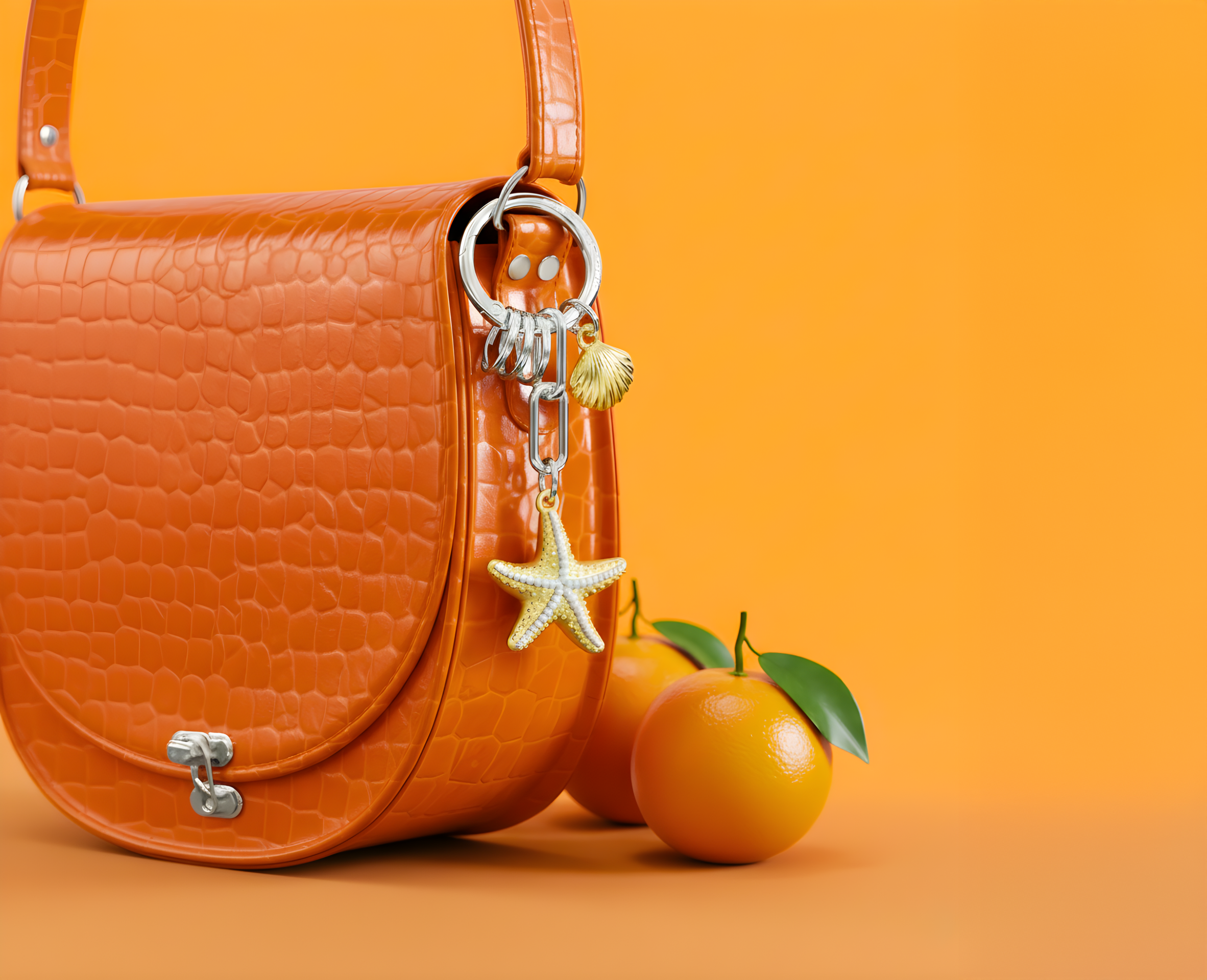 Porte-clés charms Étoile de Mer