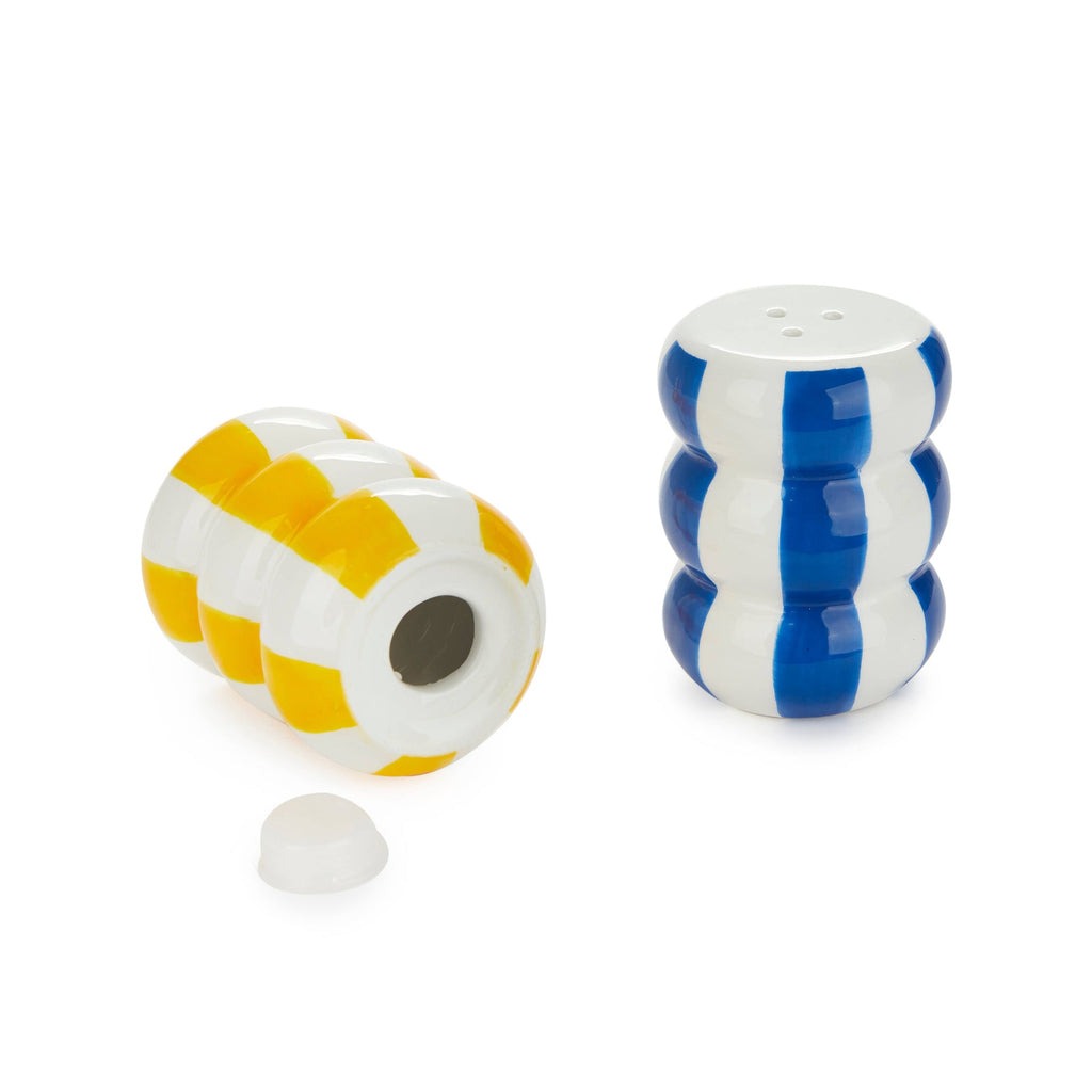 Salt and pepper buoys - Yellow/Blue
