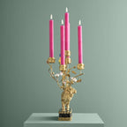 Chandelier Lion Poly/Métal, 20 x 15 x 37 cm